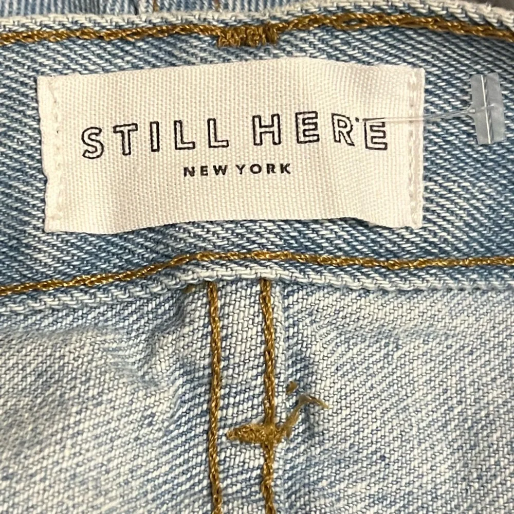 Still Here Worn-In Childhood Straight Leg Distressed Jeans Sz‎ 24